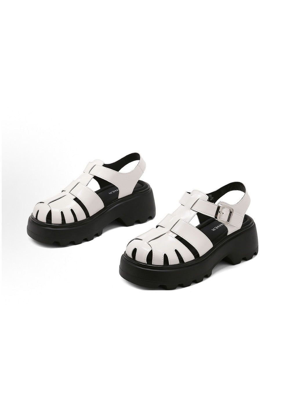 C.BANNER Leather Gladiator Platform Sandals - PSYLOS 1, C.BANNER Leather Gladiator Platform Sandals, Sandals, C.BANNER, PSYLOS 1